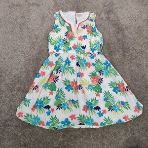 Gymboree Girl's Floral Dress Size 8 Cottagecore Summer 100% Cotton Bohemian